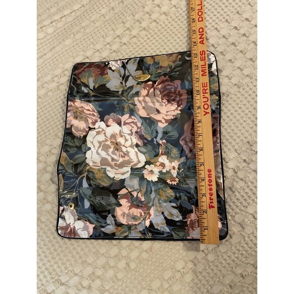 Retired Model Samsonite Travel Jewelry or Makeup Bag Trifold  Floral Design - Picture 8 of 8